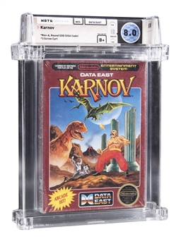 1988 NES Nintendo (USA) "Karnov" Sealed Video Game - WATA 8.0/B+